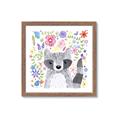 Picture of In the Garden Raccoon _GroupedProduct_Square_Mini_ _GroupedProduct_Square_Framed_Matted_