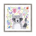 Picture of In the Garden Raccoon _GroupedProduct_Square_Mini_ _GroupedProduct_Square_Framed_Matted_