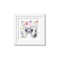 Picture of In the Garden Raccoon _GroupedProduct_Square_Mini_ _GroupedProduct_Square_Framed_Matted_