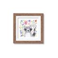 Picture of In the Garden Raccoon _GroupedProduct_Square_Mini_ _GroupedProduct_Square_Framed_Matted_