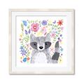 Picture of In the Garden Raccoon _GroupedProduct_Square_Mini_ _GroupedProduct_Square_Framed_Matted_
