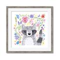 Picture of In the Garden Raccoon _GroupedProduct_Square_Mini_ _GroupedProduct_Square_Framed_Matted_