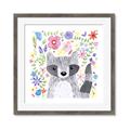 Picture of In the Garden Raccoon _GroupedProduct_Square_Mini_ _GroupedProduct_Square_Framed_Matted_