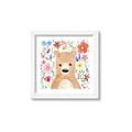 Picture of In the Garden Bear _GroupedProduct_Square_Mini_ _GroupedProduct_Square_Framed_Matted_