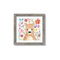 Picture of In the Garden Bear _GroupedProduct_Square_Mini_ _GroupedProduct_Square_Framed_Matted_