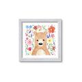 Picture of In the Garden Bear _GroupedProduct_Square_Mini_ _GroupedProduct_Square_Framed_Matted_