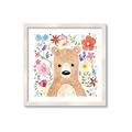 Picture of In the Garden Bear _GroupedProduct_Square_Mini_ _GroupedProduct_Square_Framed_Matted_