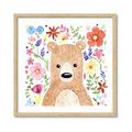 Picture of In the Garden Bear _GroupedProduct_Square_Mini_ _GroupedProduct_Square_Framed_Matted_