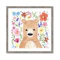 Picture of In the Garden Bear _GroupedProduct_Square_Mini_ _GroupedProduct_Square_Framed_Matted_