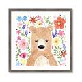 Picture of In the Garden Bear _GroupedProduct_Square_Mini_ _GroupedProduct_Square_Framed_Matted_