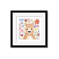 Picture of In the Garden Bear _GroupedProduct_Square_Mini_ _GroupedProduct_Square_Framed_Matted_