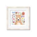 Picture of In the Garden Bear _GroupedProduct_Square_Mini_ _GroupedProduct_Square_Framed_Matted_