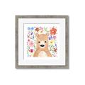 Picture of In the Garden Bear _GroupedProduct_Square_Mini_ _GroupedProduct_Square_Framed_Matted_