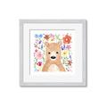 Picture of In the Garden Bear _GroupedProduct_Square_Mini_ _GroupedProduct_Square_Framed_Matted_