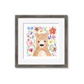 Picture of In the Garden Bear _GroupedProduct_Square_Mini_ _GroupedProduct_Square_Framed_Matted_