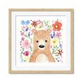 Picture of In the Garden Bear _GroupedProduct_Square_Mini_ _GroupedProduct_Square_Framed_Matted_