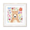 Picture of In the Garden Bear _GroupedProduct_Square_Mini_ _GroupedProduct_Square_Framed_Matted_