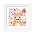 Picture of In the Garden Bear _GroupedProduct_Square_Mini_ _GroupedProduct_Square_Framed_Matted_
