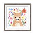 Picture of In the Garden Bear _GroupedProduct_Square_Mini_ _GroupedProduct_Square_Framed_Matted_