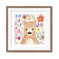 Picture of In the Garden Bear _GroupedProduct_Square_Mini_ _GroupedProduct_Square_Framed_Matted_