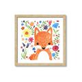 Picture of In the Garden Fox _GroupedProduct_Square_Mini_ _GroupedProduct_Square_Framed_Matted_