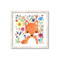 Picture of In the Garden Fox _GroupedProduct_Square_Mini_ _GroupedProduct_Square_Framed_Matted_
