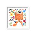 Picture of In the Garden Fox _GroupedProduct_Square_Mini_ _GroupedProduct_Square_Framed_Matted_