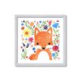 Picture of In the Garden Fox _GroupedProduct_Square_Mini_ _GroupedProduct_Square_Framed_Matted_