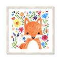 Picture of In the Garden Fox _GroupedProduct_Square_Mini_ _GroupedProduct_Square_Framed_Matted_