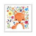 Picture of In the Garden Fox _GroupedProduct_Square_Mini_ _GroupedProduct_Square_Framed_Matted_