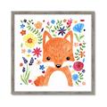 Picture of In the Garden Fox _GroupedProduct_Square_Mini_ _GroupedProduct_Square_Framed_Matted_