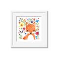 Picture of In the Garden Fox _GroupedProduct_Square_Mini_ _GroupedProduct_Square_Framed_Matted_