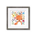Picture of In the Garden Fox _GroupedProduct_Square_Mini_ _GroupedProduct_Square_Framed_Matted_