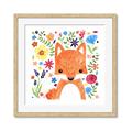 Picture of In the Garden Fox _GroupedProduct_Square_Mini_ _GroupedProduct_Square_Framed_Matted_