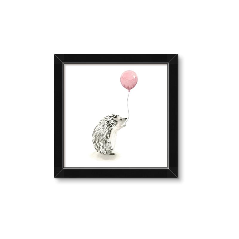 Picture of Hedgehog Balloons I _GroupedProduct_Square_Mini_ _GroupedProduct_Square_Framed_Matted_