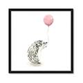 Picture of Hedgehog Balloons I _GroupedProduct_Square_Mini_ _GroupedProduct_Square_Framed_Matted_