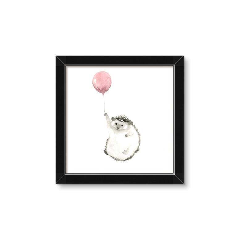 Picture of Hedgehog Balloons II _GroupedProduct_Square_Mini_ _GroupedProduct_Square_Framed_Matted_