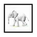 Picture of Jungle Elephant _GroupedProduct_Square_Mini_ _GroupedProduct_Square_Framed_Matted_