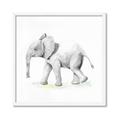Picture of Jungle Elephant _GroupedProduct_Square_Mini_ _GroupedProduct_Square_Framed_Matted_