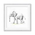 Picture of Jungle Elephant _GroupedProduct_Square_Mini_ _GroupedProduct_Square_Framed_Matted_
