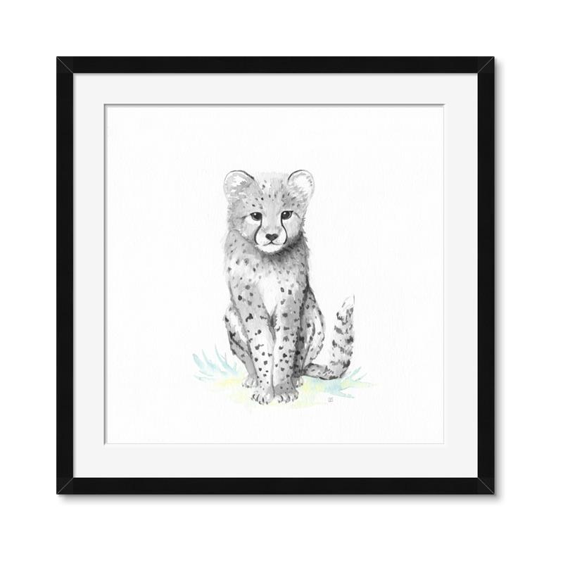 Picture of Jungle Cat _GroupedProduct_Square_Mini_ _GroupedProduct_Square_Framed_Matted_
