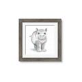 Picture of Tiny Hippo _GroupedProduct_Square_Mini_ _GroupedProduct_Square_Framed_Matted_