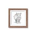 Picture of Tiny Hippo _GroupedProduct_Square_Mini_ _GroupedProduct_Square_Framed_Matted_