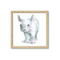 Picture of Tiny Rhino _GroupedProduct_Square_Mini_ _GroupedProduct_Square_Framed_Matted_