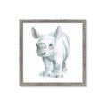 Picture of Tiny Rhino _GroupedProduct_Square_Mini_ _GroupedProduct_Square_Framed_Matted_