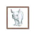 Picture of Tiny Rhino _GroupedProduct_Square_Mini_ _GroupedProduct_Square_Framed_Matted_