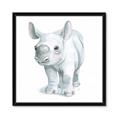 Picture of Tiny Rhino _GroupedProduct_Square_Mini_ _GroupedProduct_Square_Framed_Matted_