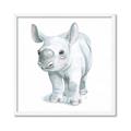 Picture of Tiny Rhino _GroupedProduct_Square_Mini_ _GroupedProduct_Square_Framed_Matted_