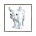 Picture of Tiny Rhino _GroupedProduct_Square_Mini_ _GroupedProduct_Square_Framed_Matted_