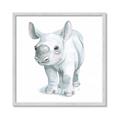 Picture of Tiny Rhino _GroupedProduct_Square_Mini_ _GroupedProduct_Square_Framed_Matted_